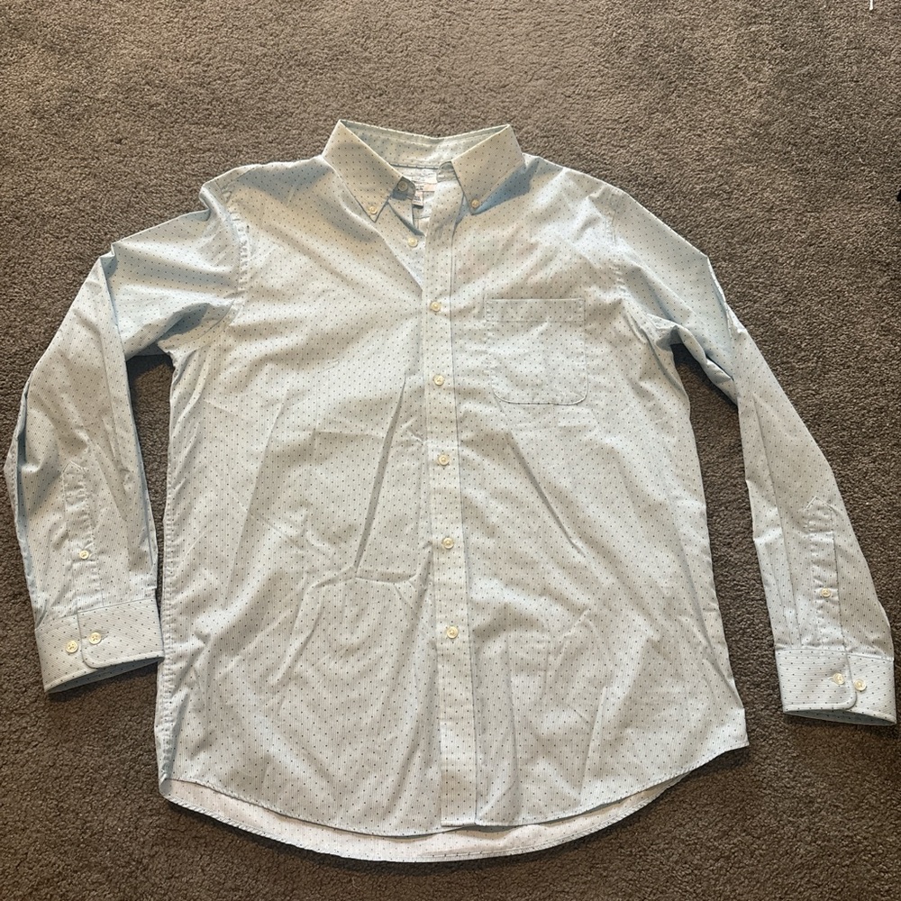 Croft & Barrow Blue Casual Button Down Shirt